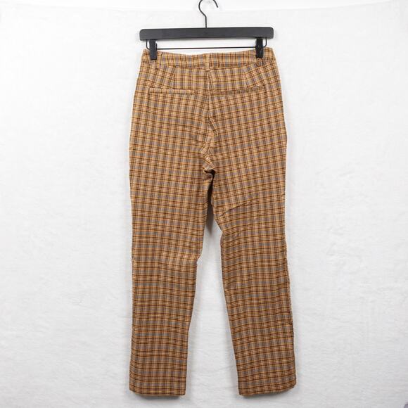 URBAN OUTFFITTERS Mensy Plaid Straight Crop Trouser Pants Academia Twee Hippie 4 - Picture 7 of 11